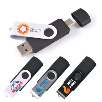 Swivel USB Flash Drive Dual Main