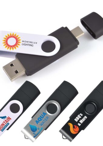 Swivel USB Flash Drive Dual Main