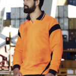 Syzmik Hi Vis Aztec Long Sleeve Polo