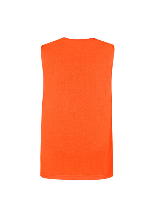 ZH297 Hi Vis Sleeveless Tee orange back