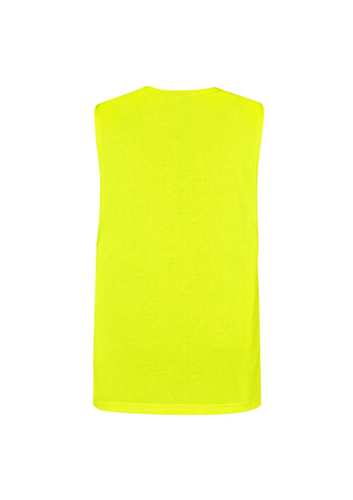 ZH297 Hi Vis Sleeveless Tee yellow back