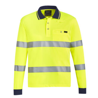 ZH380 Syzmik Hi Vis Bio Motion Taped Polo Yellow F