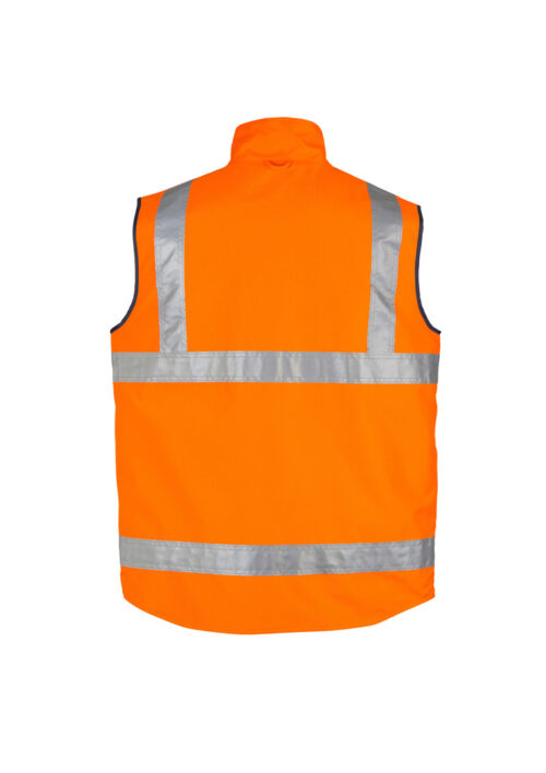 ZV358 Hi Vis Lightweight Waterproof Vest orange back