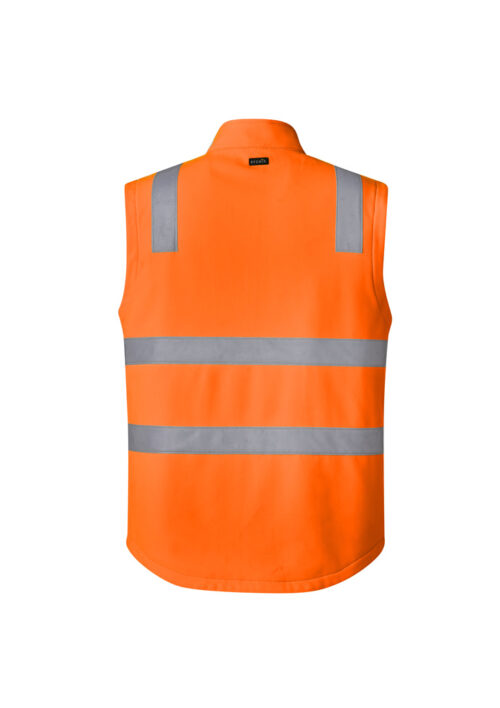 ZV426 Hi Vis Softshell Vest orange back