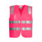 ZV998 Hi Vis Zip Vest Pink front