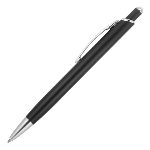 Z805 Bella Matte Chrome Trim Executive Metal Ballpoint Pen Black