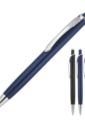 Z805 Bella Matte Chrome Trim Executive Metal Ballpoint Pen Main