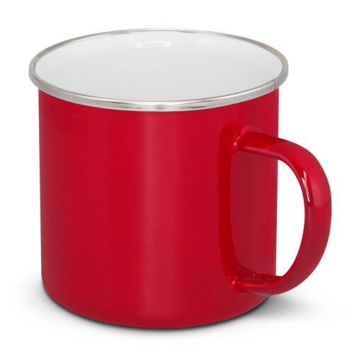 116462 Bendigo Enamel Mug red