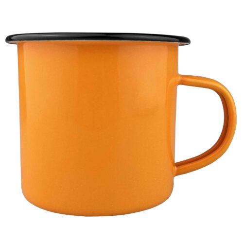 MS037 Enamel Camper Mug orange