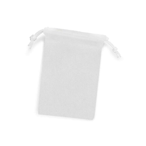 118216Drawstring Gift Bag Small white