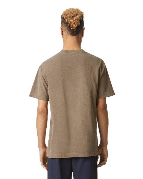 1301GD American Apparel Faded Crewneck T shirt faded brown back