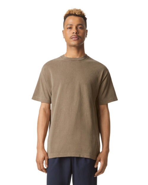 1301GD American Apparel Faded Crewneck T shirt faded brown front