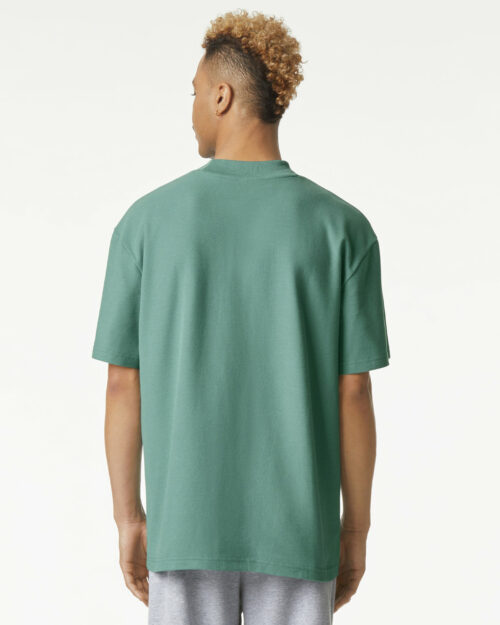 1PQ American Apparel Mockneck T Shirt Arctic Back