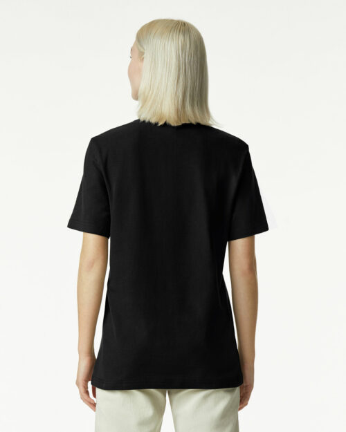 1PQ American Apparel Mockneck T Shirt black back