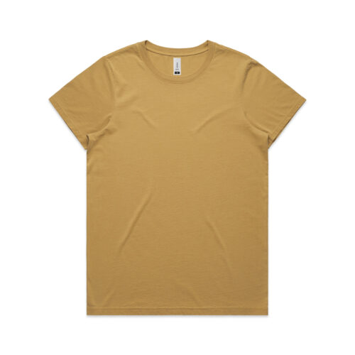 4065 AS Colour Wo's Maple Faded Tee FADED MUSTARD