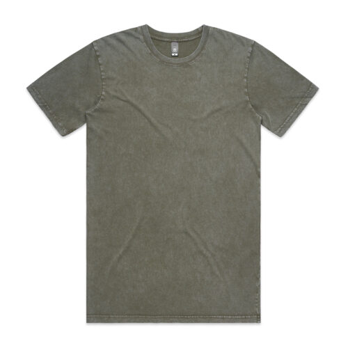 5040 AS Colour Staple Stone Wash Tee moss stone