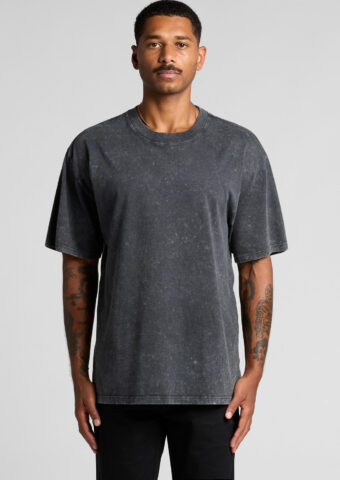 5085 AS Colour Stone Wash Heavy Tee Black Stone Front