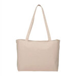 Zippered 10oz Cotton Canvas Shopper Tote