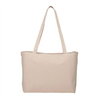 5188 Zippered 10oz Cotton Canvas Shopper Tote 1