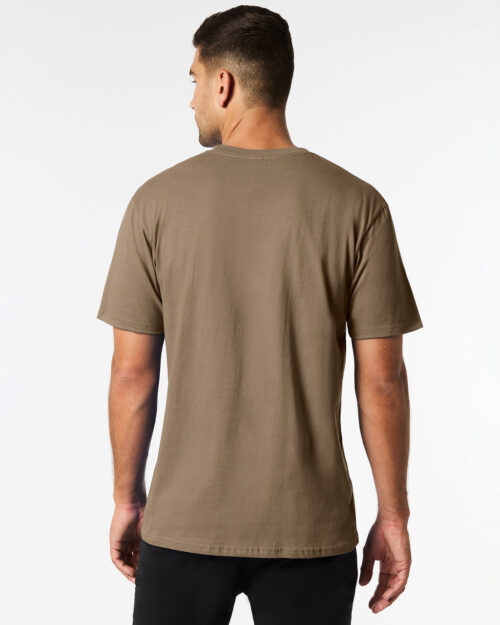 Gildan Softstyle 65000 T shirt brown savana back