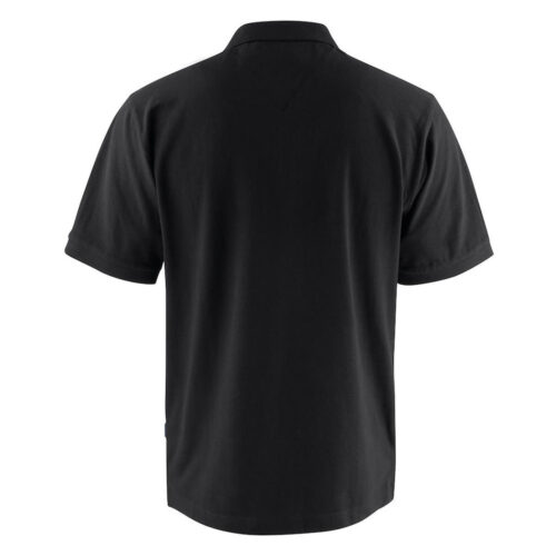 JH200 Neptune Men's Cotton Polo black back