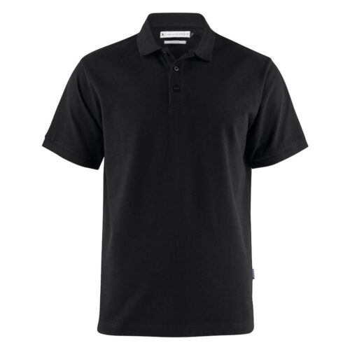 JH200 Neptune Men's Cotton Polo black front