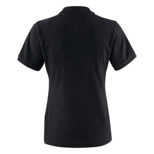 JH200W Neptune Women's Cotton Polo black back