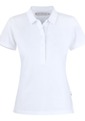 JH201W Sunset Women's Polo white front