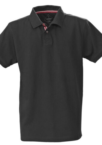JH203S Avon Men's Cotton Polo black