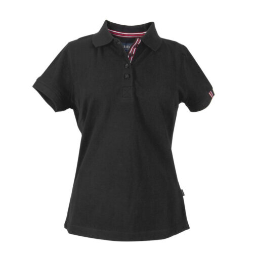 JH203W Avon Women's Cotton Polo black