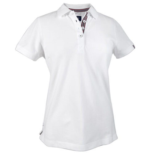 JH203W Avon Women's Cotton Polo white