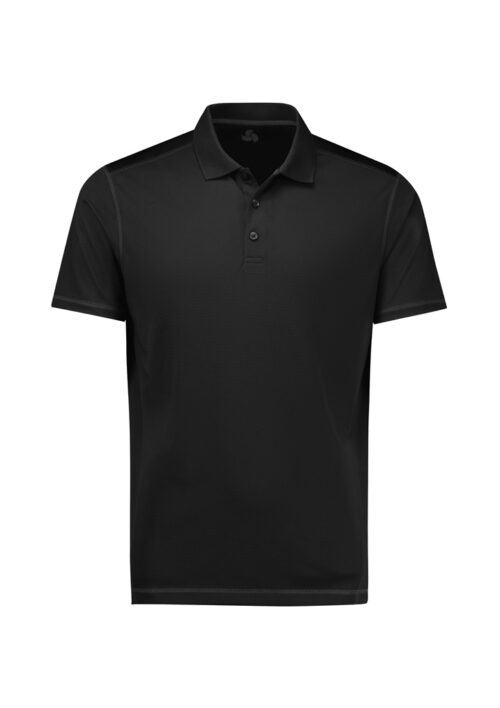 Mens Dart Short Sleeve Polo Black Black 01 WtzK7Hy