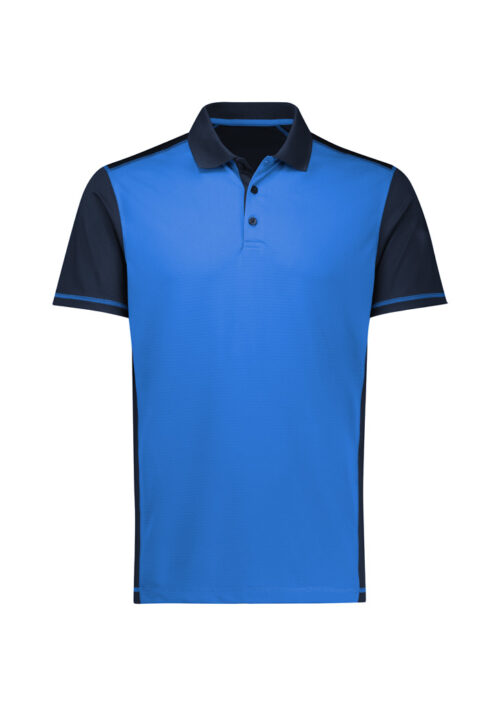 Mens Dart Short Sleeve Polo Navy Royal 01