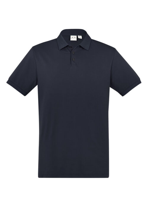 P105MS Mens City Short Sleeve Polo Navy 01 HLDHHWY