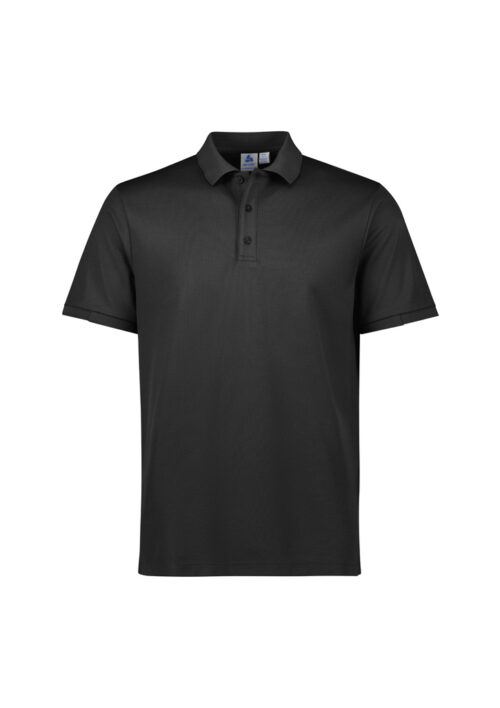 P313MS Mens Focus Short Sleeve Polo Black Black 01