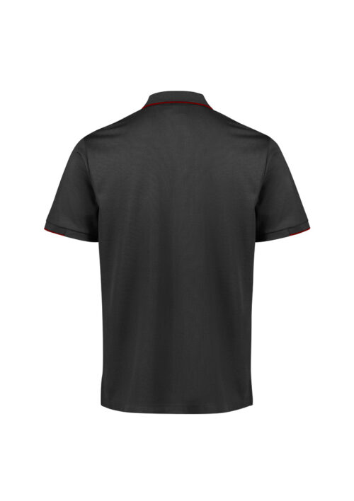 P313MS Mens Focus Short Sleeve Polo Black Red 02 lXVfiCX