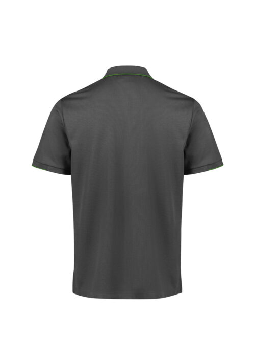 P313MS Mens Focus Short Sleeve Polo Grey FluoroLime 02 sJT8IzY