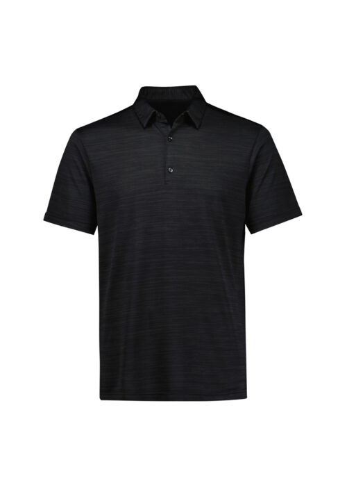 P410MS Mens Orbit Short Sleeve Polo Black 01