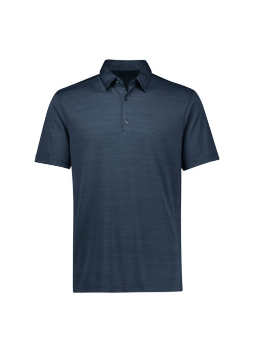 P410MS Mens Orbit Short Sleeve Polo Navy 01