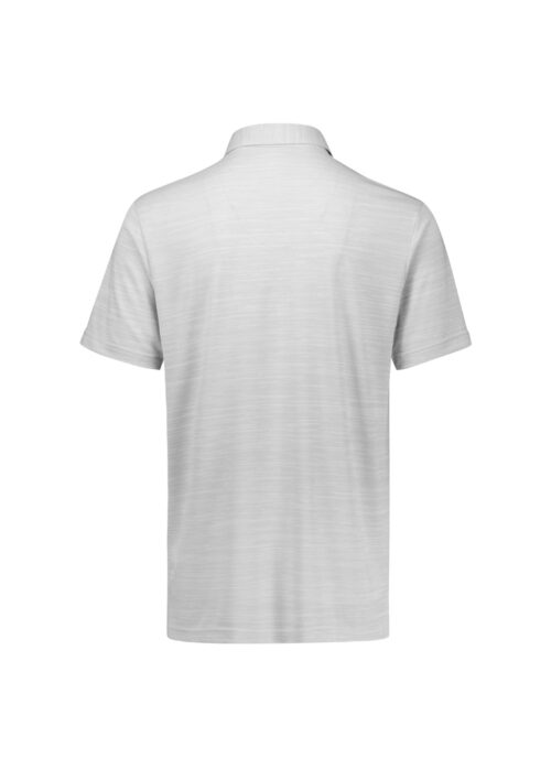 P410MS Mens Orbit Short Sleeve Polo Silver 02