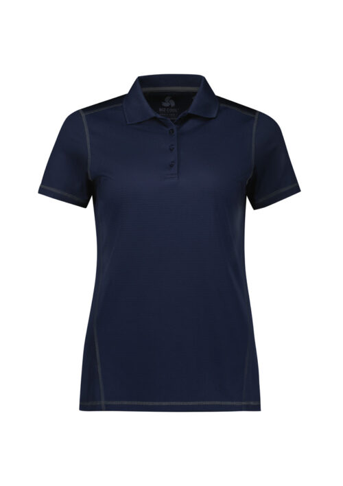 P419LS Womens Dart Short Sleeve Polo Navy Navy 01