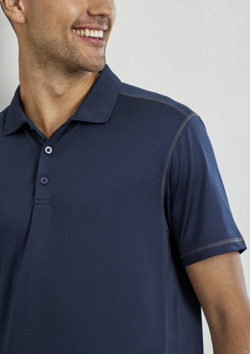 P419MS Mens Dart Short Sleeve Polo Talent Navy Navy 03