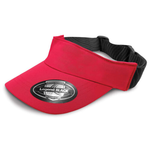 7040 Altitude Sports Visor (Red,Red)