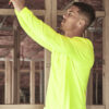 ZH390 Syzmik Mens Hi Vis Long Sleeve Tee Talent Yellow 01