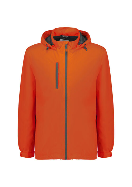 ZJ260 Unisex Super Light Packable Rain Jacket orange front