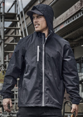 ZJ260 Unisex Super Light Packable Rain Jacket talent Black 01