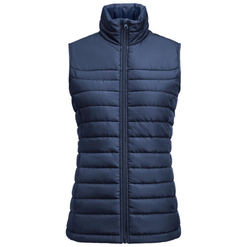 JH135W Arches Women's Puffer Vest navy front