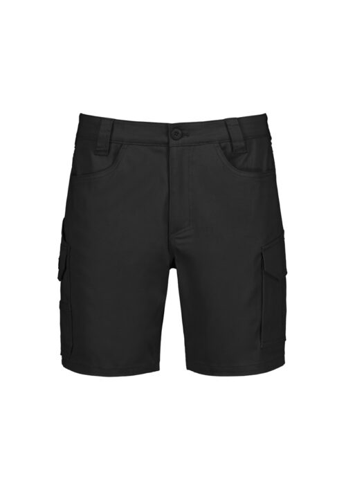 ZS235 Syzmik Mens Essential Stretch Cargo Short Product Black 01
