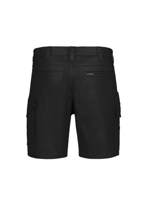 ZS235 Syzmik Mens Essential Stretch Cargo Short Product Black 02