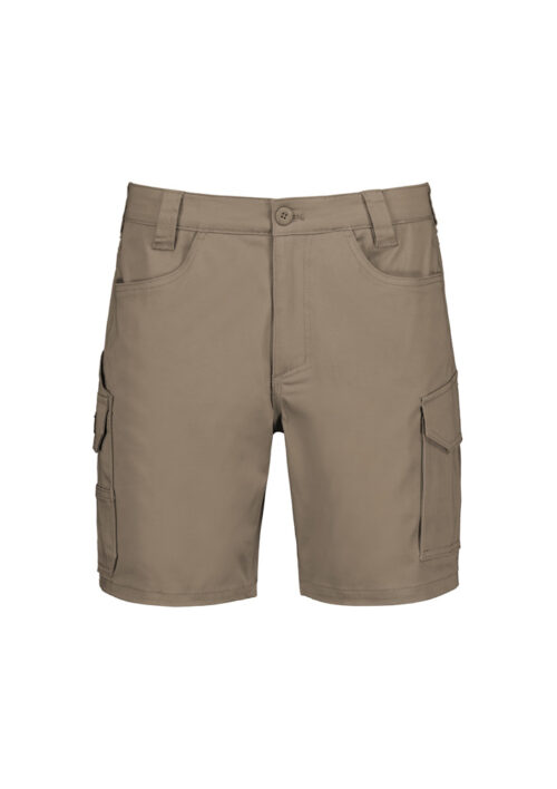 ZS235 Syzmik Mens Essential Stretch Cargo Short Product Stone 01